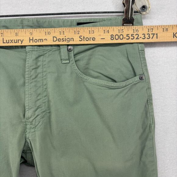 BONOBOS Jeans Mens 31x30 Premium 4-Way Stretch Slim Denim Cotton Stretch Green - Picture 12 of 16